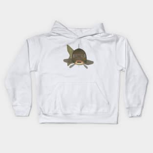 Common Carp Fish Head Kids Hoodie